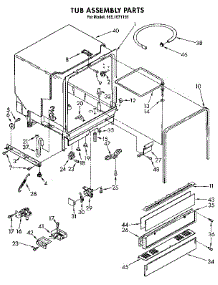Tub Assembly parts for Kenmore Dishwasher 665.1671191 (6651671191, 665 1671191) from AppliancePartsPros.com