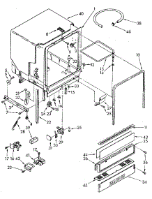 Tub Assembly parts for Kenmore Dishwasher 665.1671990 (6651671990, 665 1671990) from AppliancePartsPros.com
