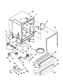Tub Assembly parts for Kenmore Dishwasher 665.16734000 (66516734000, 665 16734000) from AppliancePartsPros.com