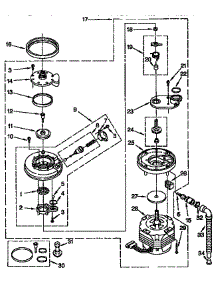 Pump And Motor Parts parts for Kenmore Dishwasher 665.1674190 (6651674190, 665 1674190) from AppliancePartsPros.com