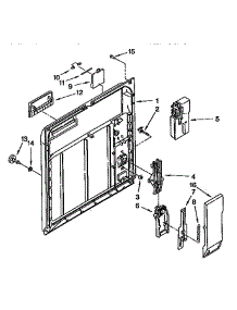Inner Door Parts parts for Kenmore Dishwasher 665.1674192 (6651674192, 665 1674192) from AppliancePartsPros.com