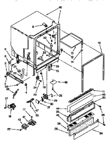 Tub Assembly parts for Kenmore Dishwasher 665.1674993 (6651674993, 665 1674993) from AppliancePartsPros.com