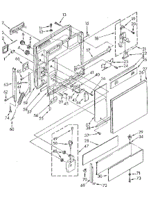 Door And Toe Panel parts for Kenmore Dishwasher 665.1770592 (6651770592, 665 1770592) from AppliancePartsPros.com