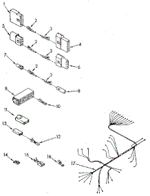 Wiring Harness parts for Kenmore Dishwasher 665.1770592 (6651770592, 665 1770592) from AppliancePartsPros.com