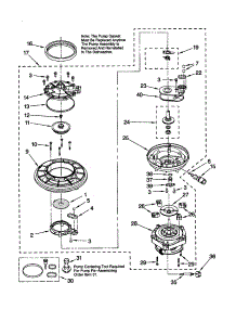 Pump And Motor parts for Kenmore Dishwasher 665.17722000 (66517722000, 665 17722000) from AppliancePartsPros.com