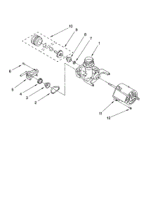 Pump And Motor Parts parts for Kenmore Dishwasher 665.17729K900 (66517729K900, 665 17729K900) from AppliancePartsPros.com