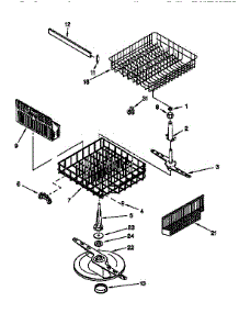 Dishrack parts for Kenmore Dishwasher 665.17731790 (66517731790, 665 17731790) from AppliancePartsPros.com