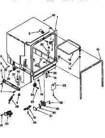 Tub Assembly parts for Kenmore Dishwasher 665.17731790 (66517731790, 665 17731790) from AppliancePartsPros.com