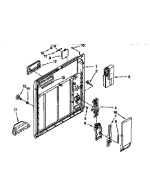 Inner Door parts for Kenmore Dishwasher 665.17731791 (66517731791, 665 17731791) from AppliancePartsPros.com
