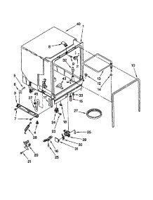 Tub Assembly parts for Kenmore Dishwasher 665.17732992 (66517732992, 665 17732992) from AppliancePartsPros.com