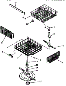 Dishrack parts for Kenmore Dishwasher 665.17735791 (66517735791, 665 17735791) from AppliancePartsPros.com