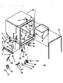 Tub Assembly parts for Kenmore Dishwasher 665.17735791 (66517735791, 665 17735791) from AppliancePartsPros.com