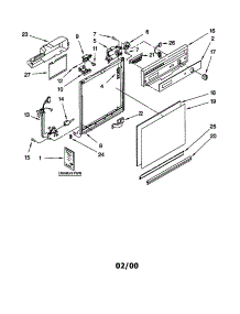 Frame And Console parts for Kenmore Dishwasher 665.17739990 (66517739990, 665 17739990) from AppliancePartsPros.com