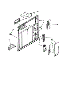 Inner Door parts for Kenmore Dishwasher 665.17739992 (66517739992, 665 17739992) from AppliancePartsPros.com