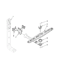 Upper Wash And Rinse Parts parts for Kenmore Dishwasher 665.17742K010 (66517742K010, 665 17742K010) from AppliancePartsPros.com