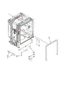Tub And Frame Parts parts for Kenmore Dishwasher 665.17742K011 (66517742K011, 665 17742K011) from AppliancePartsPros.com