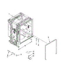 Tub And Frame Parts parts for Kenmore Dishwasher 665.17742K014 (66517742K014, 665 17742K014) from AppliancePartsPros.com