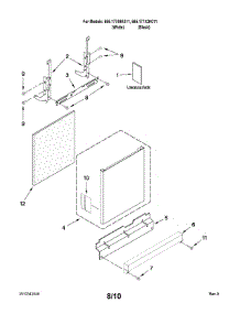 Door And Panel Parts parts for Kenmore Dishwasher 665.17749K011 (66517749K011, 665 17749K011) from AppliancePartsPros.com