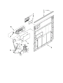 Inner Door Parts parts for Kenmore Dishwasher 665.17749K015 (66517749K015, 665 17749K015) from AppliancePartsPros.com