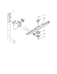 Upper Wash And Rinse Parts parts for Kenmore Dishwasher 665.17749K015 (66517749K015, 665 17749K015) from AppliancePartsPros.com