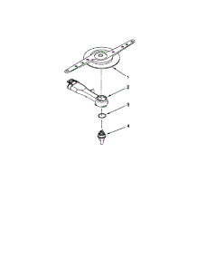 Lower Washarm Parts parts for Kenmore Dishwasher 665.17749K016 (66517749K016, 665 17749K016) from AppliancePartsPros.com