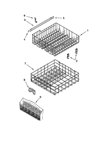 Upper And Lower Rack And Track Parts parts for Kenmore Dishwasher 665.17749K016 (66517749K016, 665 17749K016) from AppliancePartsPros.com