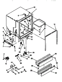 Tub Assembly parts for Kenmore Dishwasher 665.17751790 (66517751790, 665 17751790) from AppliancePartsPros.com
