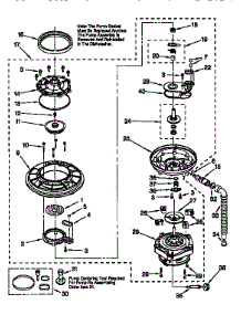 Pump And Motor parts for Kenmore Dishwasher 665.17751790 (66517751790, 665 17751790) from AppliancePartsPros.com