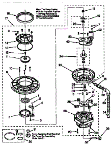 Pump And Motor parts for Kenmore Dishwasher 665.17755790 (66517755790, 665 17755790) from AppliancePartsPros.com