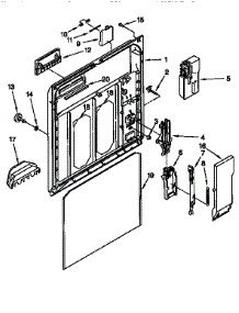 Inner Door parts for Kenmore Dishwasher 665.17755790 (66517755790, 665 17755790) from AppliancePartsPros.com