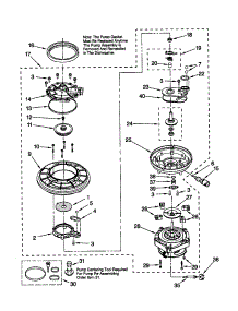 Pump And Motor parts for Kenmore Dishwasher 665.17761891 (66517761891, 665 17761891) from AppliancePartsPros.com