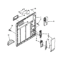 Inner Door parts for Kenmore Dishwasher 665.17761891 (66517761891, 665 17761891) from AppliancePartsPros.com