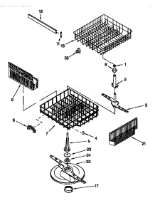Dishrack parts for Kenmore Dishwasher 665.17765890 (66517765890, 665 17765890) from AppliancePartsPros.com