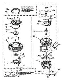 Pump And Motor parts for Kenmore Dishwasher 665.17765890 (66517765890, 665 17765890) from AppliancePartsPros.com
