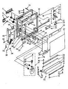Door And Toe Panel Parts parts for Kenmore Dishwasher 665.1777580 (6651777580, 665 1777580) from AppliancePartsPros.com