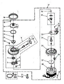 Pump And Motor Parts parts for Kenmore Dishwasher 665.1777580 (6651777580, 665 1777580) from AppliancePartsPros.com