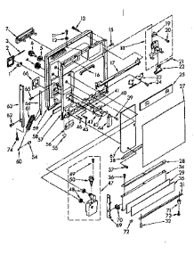 Door And Toe Panel Parts parts for Kenmore Dishwasher 665.1777581 (6651777581, 665 1777581) from AppliancePartsPros.com