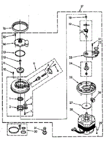 Pump And Motor Parts parts for Kenmore Dishwasher 665.1777581 (6651777581, 665 1777581) from AppliancePartsPros.com
