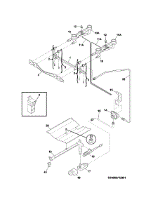 Burner parts for Kenmore Range 790.73032313 (79073032313, 790 73032313) from AppliancePartsPros.com