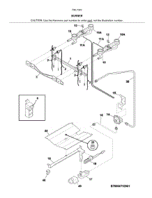 Burner parts for Kenmore Gas Range 790.73032316 (79073032316, 790 73032316) from AppliancePartsPros.com