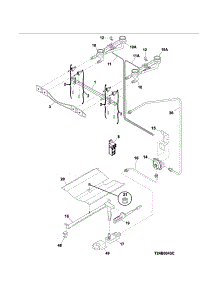Burner parts for Kenmore Range 790.73033311 (79073033311, 790 73033311) from AppliancePartsPros.com