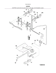 Burner parts for Kenmore Range 790.73033314 (79073033314, 790 73033314) from AppliancePartsPros.com