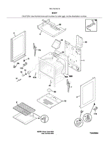 Body parts for Kenmore Gas Range 790.73033316 (79073033316, 790 73033316) from AppliancePartsPros.com
