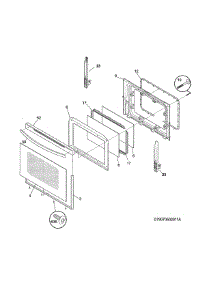 Door parts for Kenmore Range 790.73232312 (79073232312, 790 73232312) from AppliancePartsPros.com