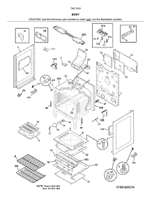 Body parts for Kenmore Gas Range 790.74039314 (79074039314, 790 74039314) from AppliancePartsPros.com