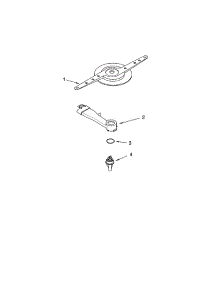 Lower Washarm parts for Kenmore Dishwasher 665.17503201 (66517503201, 665 17503201) from AppliancePartsPros.com