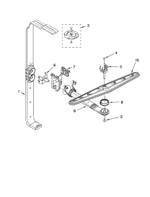Upper Wash And Rinse Parts parts for Kenmore Dishwasher 665.17512200 (66517512200, 665 17512200) from AppliancePartsPros.com