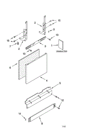 Door And Panel Parts parts for Kenmore Dishwasher 665.17512201 (66517512201, 665 17512201) from AppliancePartsPros.com