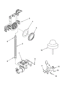 Fill And Overfill Parts parts for Kenmore Dishwasher 665.17532202 (66517532202, 665 17532202) from AppliancePartsPros.com