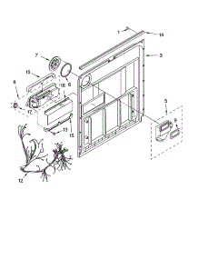 Door And Latch Parts parts for Kenmore Dishwasher 665.17539200 (66517539200, 665 17539200) from AppliancePartsPros.com